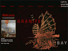 Tablet Screenshot of granitebaychineserestaurant.com